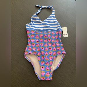NWT tea collection halter one-piece size 12